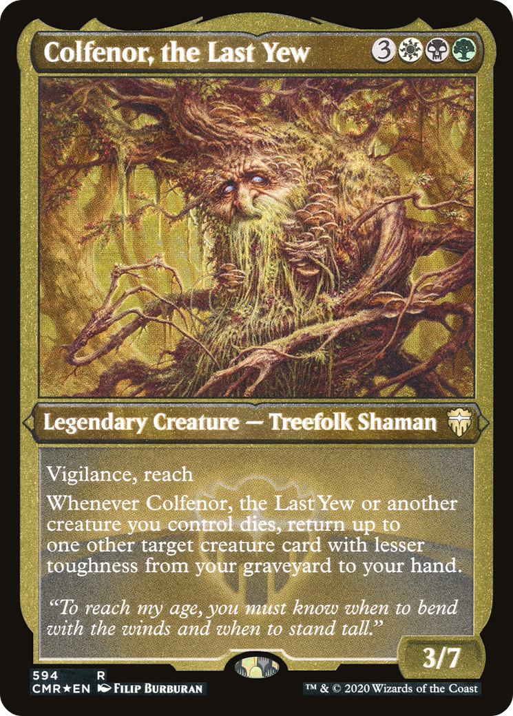 Colfenor, the Last Yew (Foil Etched) (CMR-594) - Commander Legends Foil