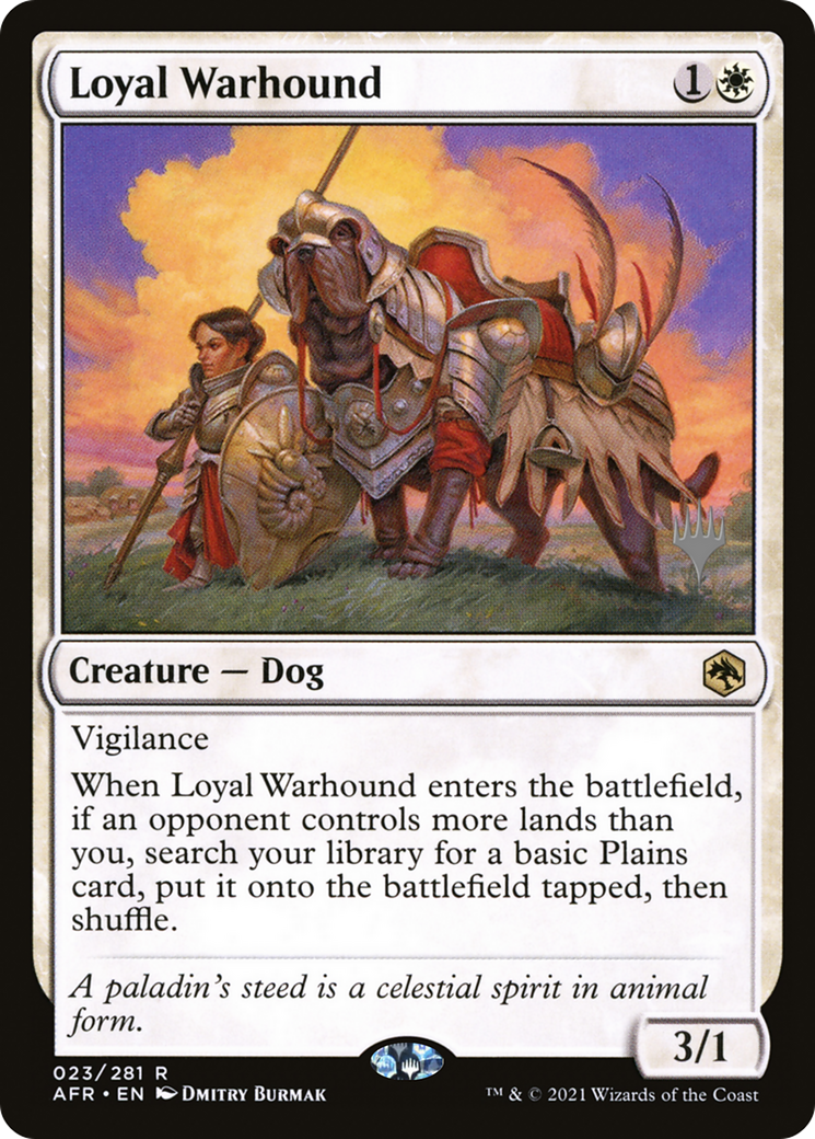 Loyal Warhound (PPAFR-23P) - Adventures in the Forgotten Realms Promos Foil