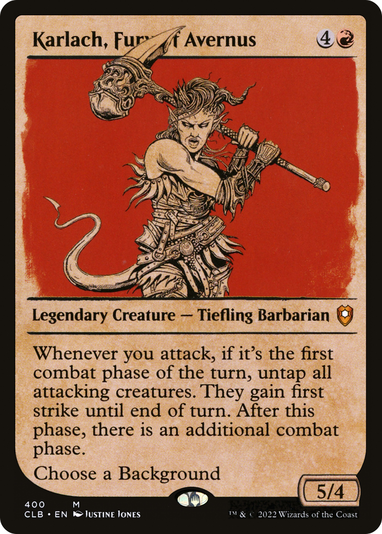 Karlach, Fury of Avernus (Showcase) (CLB-400) - Commander Legends: Battle for Baldur's Gate: (Showcase)