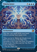 Omniscience (WOT-024) - Wilds of Eldraine: Enchanting Tales: (Showcase) (Borderless) Foil