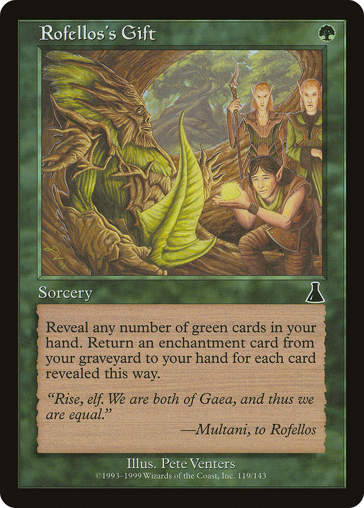 Rofellos's Gift (UDS-119) - Urza's Destiny Foil
