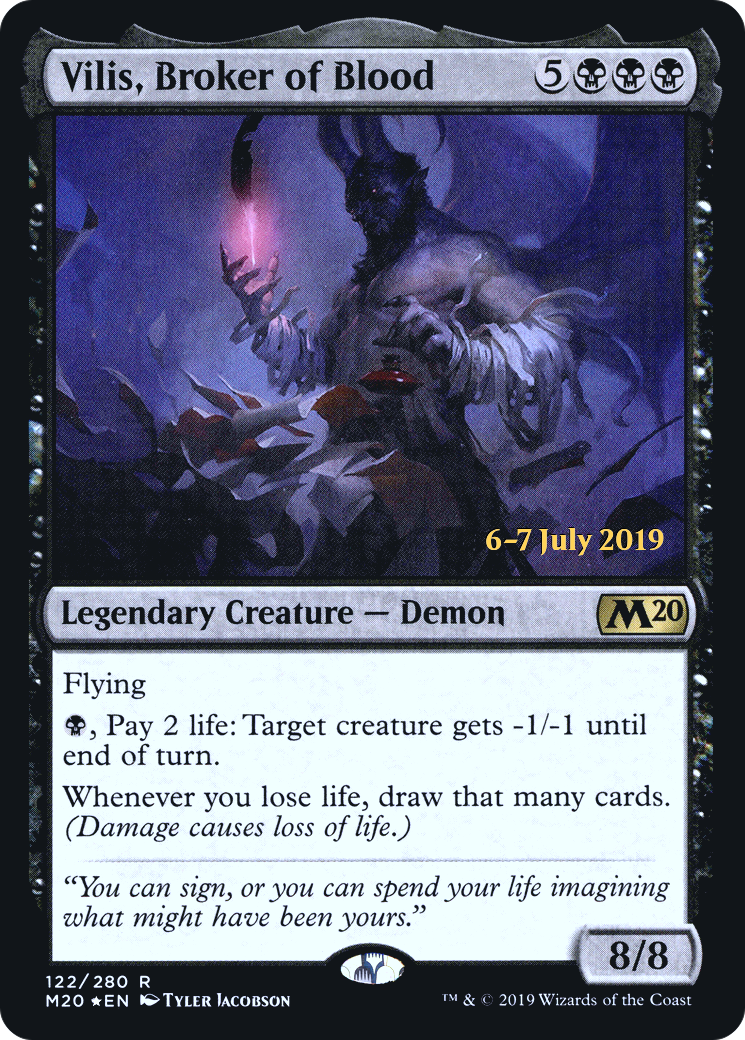 Vilis, Broker of Blood (PRE-122S) - Core Set 2020 Promos Foil