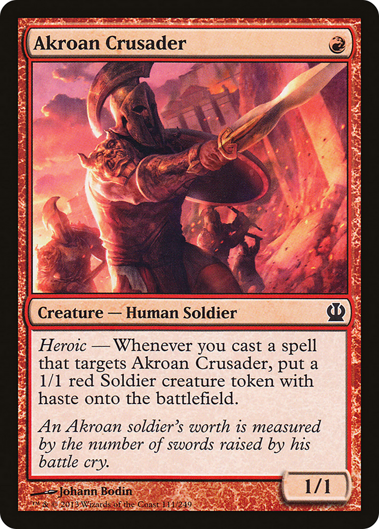 Akroan Crusader (THS-111) - Theros Foil