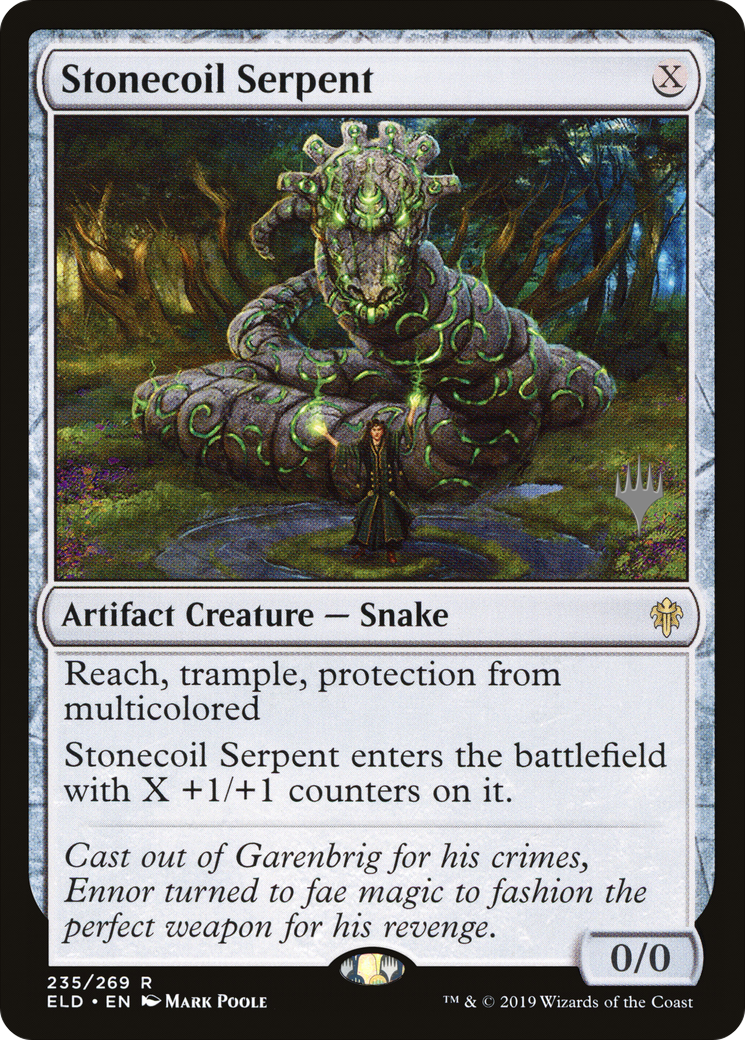 Stonecoil Serpent (PPELD-235) - Throne of Eldraine Promos Foil