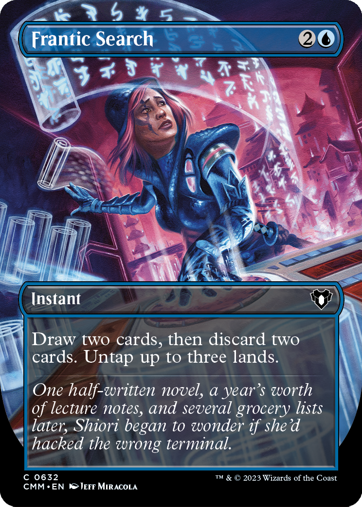 Frantic Search (Borderless) (CMM-632) - Commander Masters