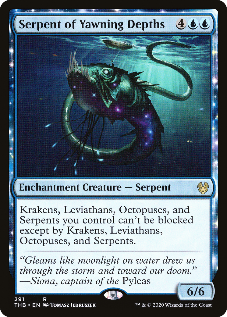 Serpent of Yawning Depths (THB-291) - Theros Beyond Death: (enchantment)