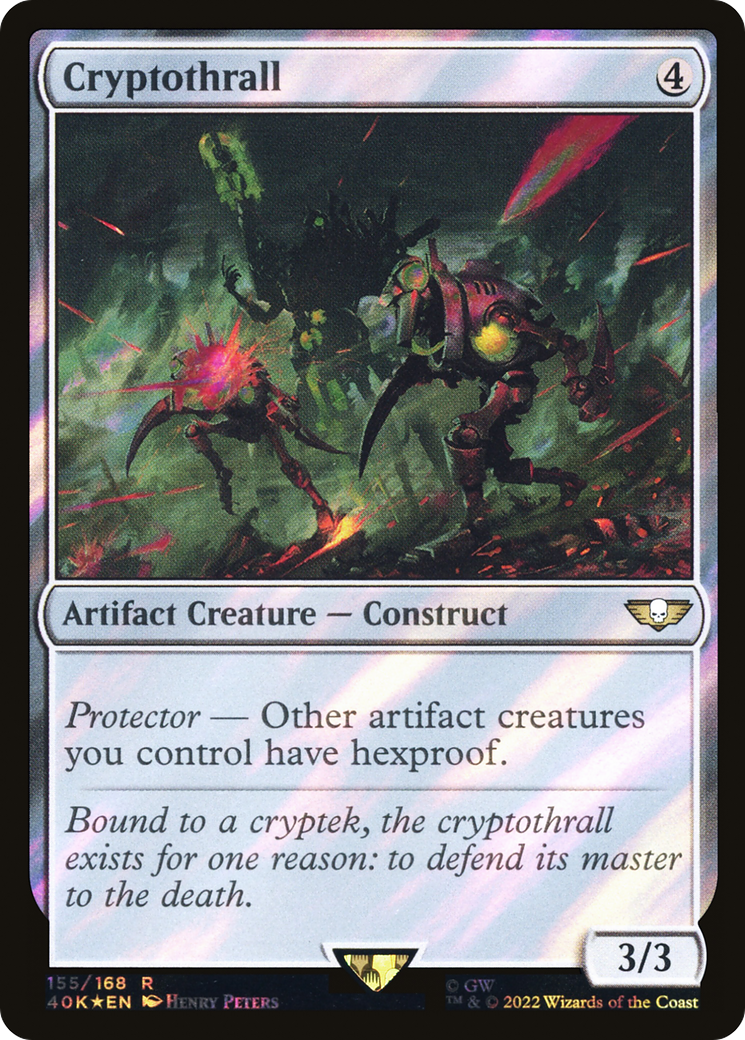 Cryptothrall (Surge Foil) (40K-155) - Warhammer 40,000 Commander Foil