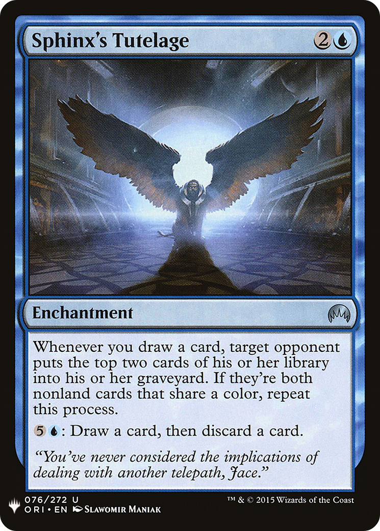 Sphinx's Tutelage (LIST-ORI-76) - The List