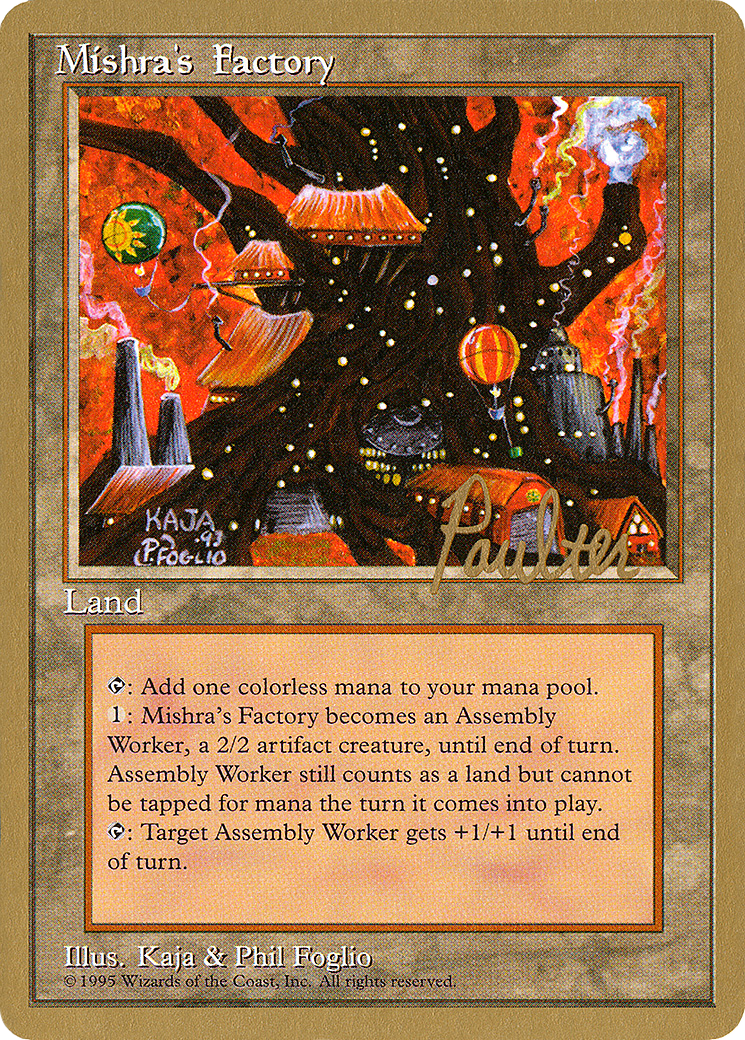 Mishra's Factory - 1996 Preston Poulter (4ED) (WCD-PP361) - Pro Tour Collector Set