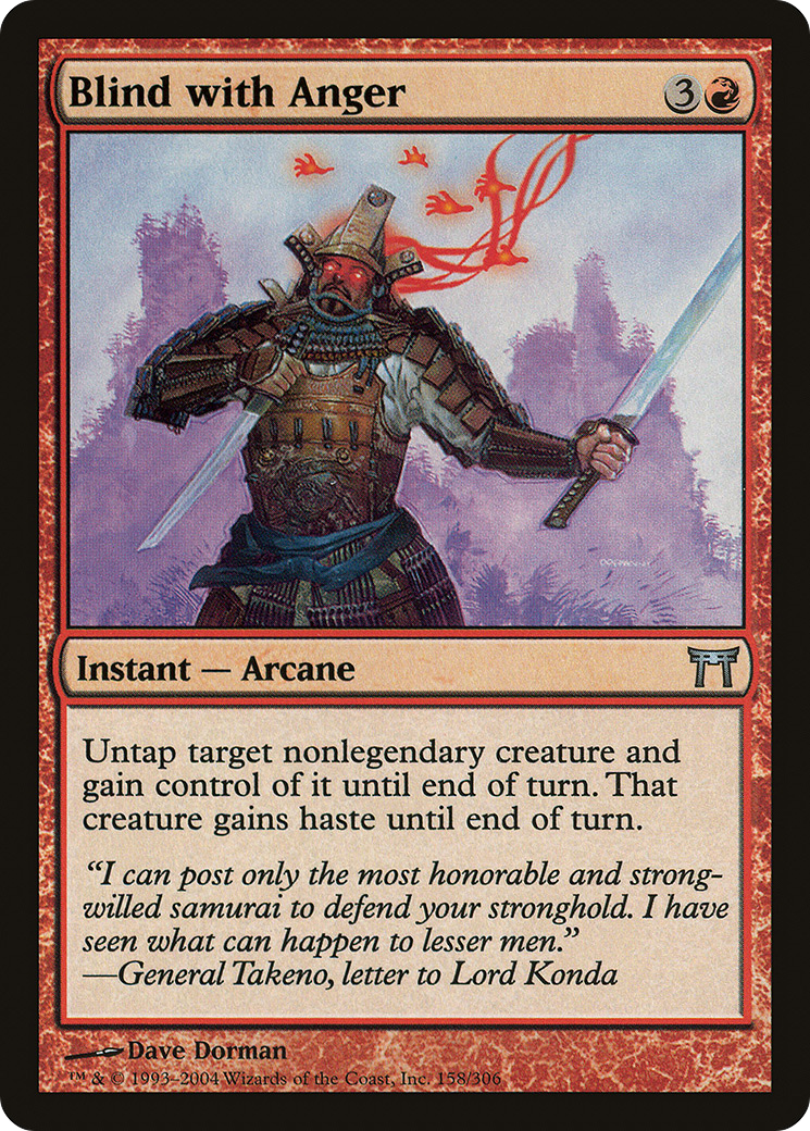 Blind with Anger (CHK-158) - Champions of Kamigawa Foil