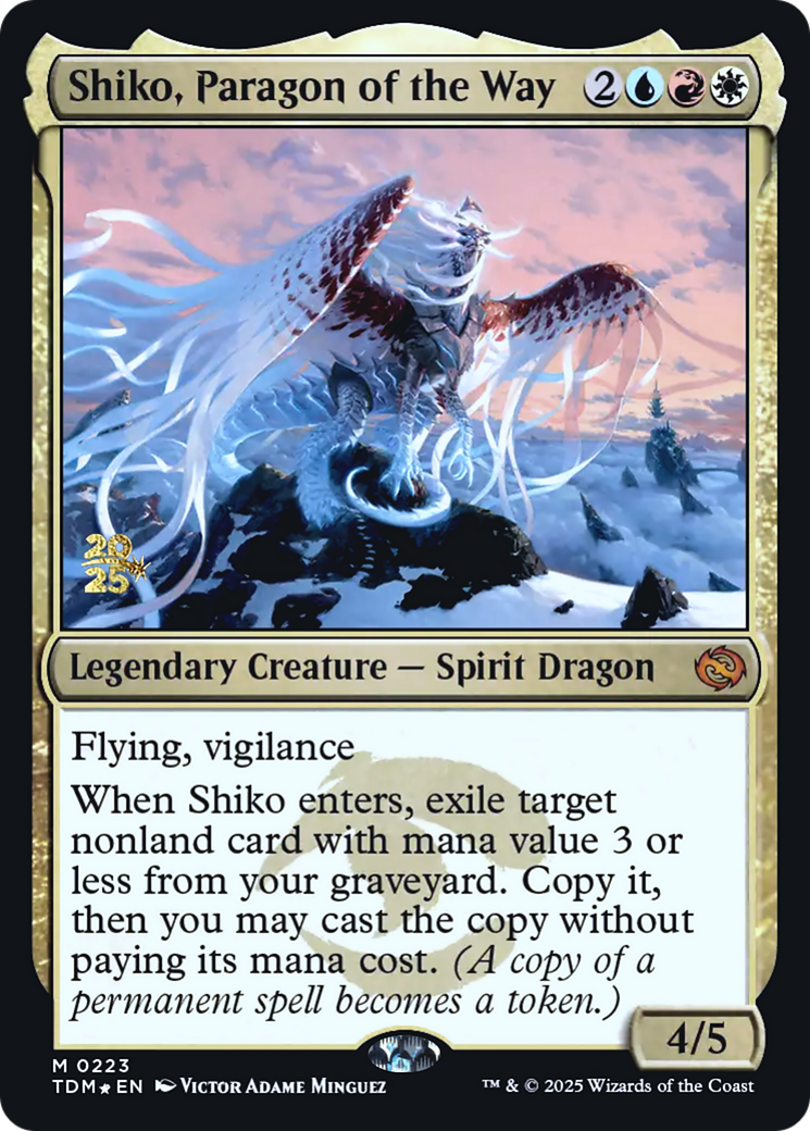 Shiko, Paragon of the Way (PRE-223) - Prerelease Cards Foil