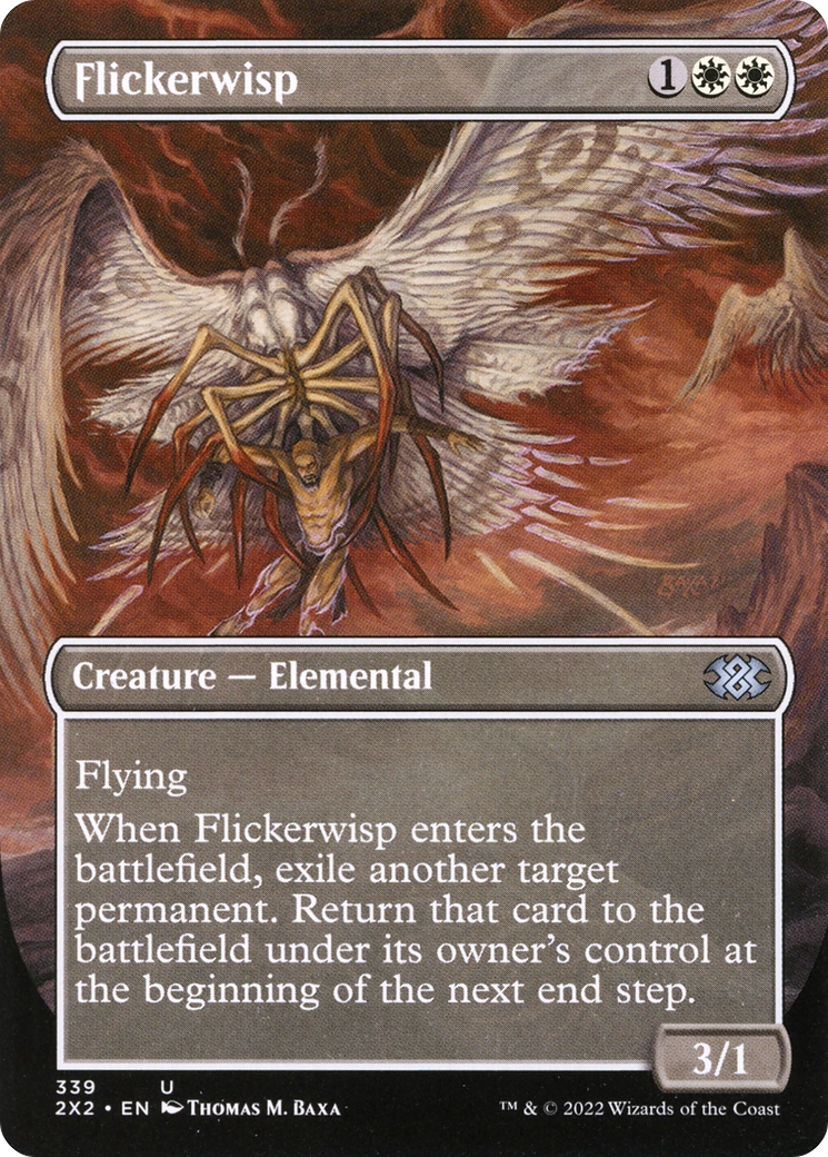 Flickerwisp (Borderless) (2X2-339) - Double Masters 2022 Foil