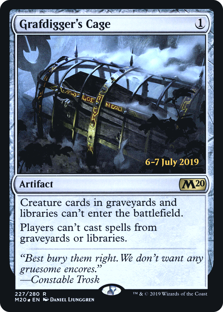 Grafdigger's Cage (PRE-227S) - Core Set 2020 Promos Foil