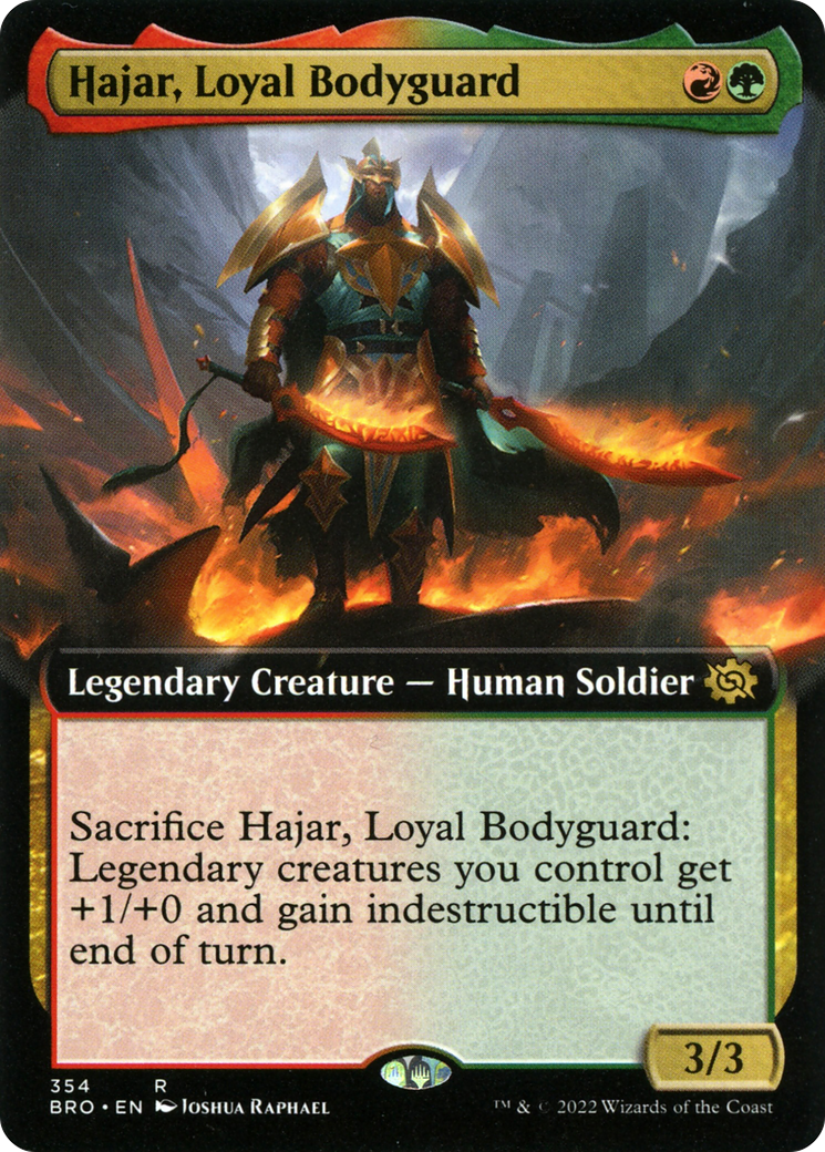 Hajar, Loyal Bodyguard (Extended Art) (BRO-354) - The Brothers' War: (Extended Art) Foil