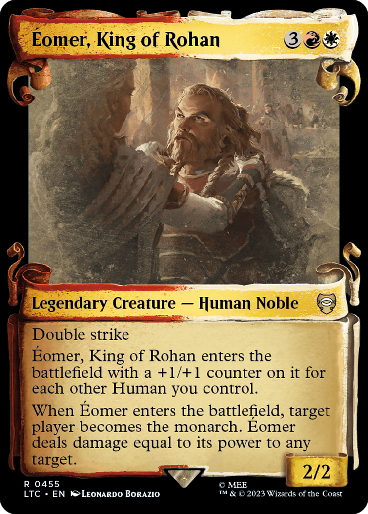 Eomer, King of Rohan (Showcase Scrolls) (LTC-455) - Tales of Middle-earth Commander: (Showcase) Foil