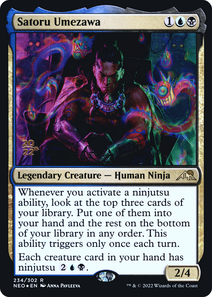 Satoru Umezawa (PRE-234) - Kamigawa: Neon Dynasty Promos Foil