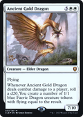 Ancient Gold Dragon (PRE-003) - Battle for Baldur's Gate Promos Foil