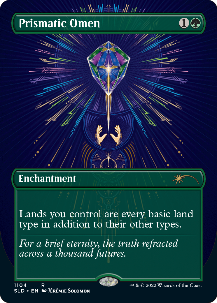 Prismatic Omen (Borderless) (SLD-1104) - Secret Lair Drop