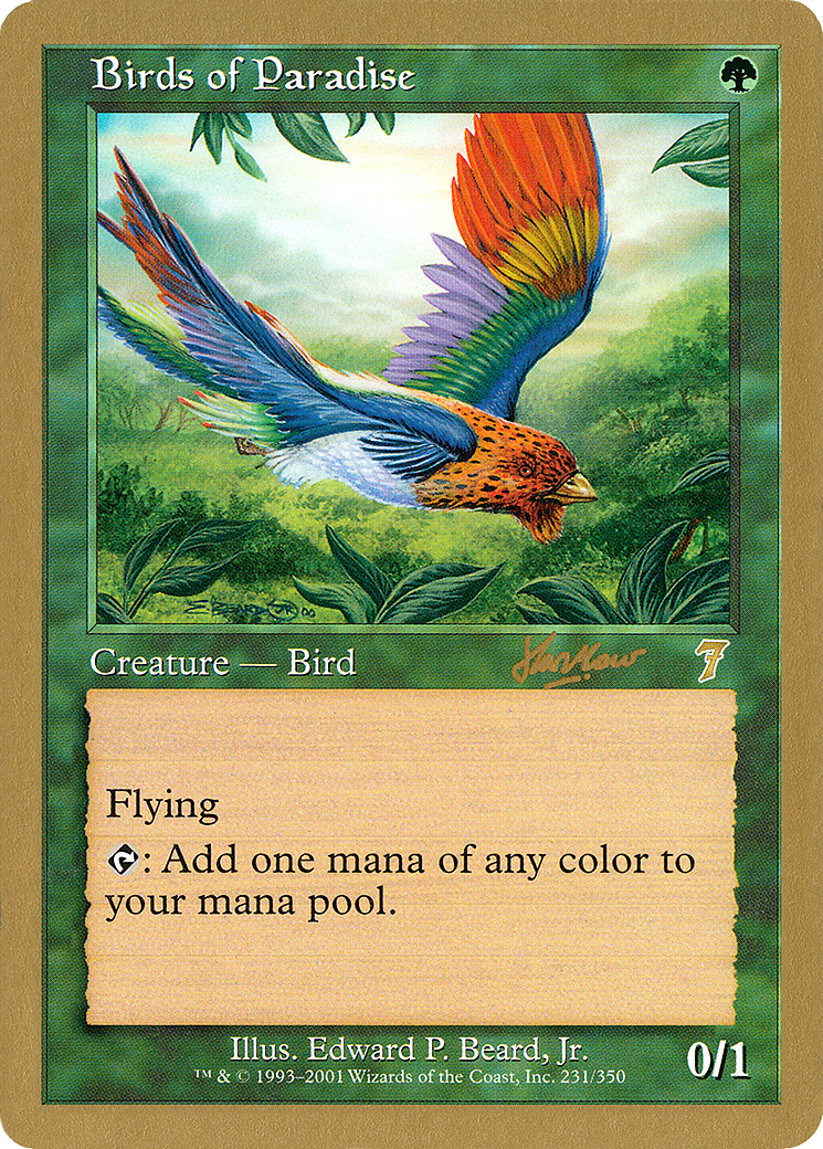 Birds of Paradise - 2002 Sim Han How (7ED) (WCD-SHH231) - World Championship Decks 2002