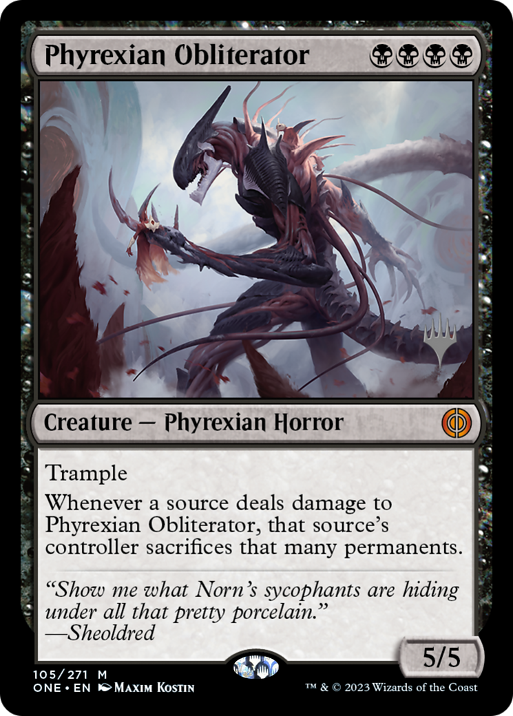 Phyrexian Obliterator (PPONE-105) - Phyrexia: All Will Be One Promos Foil