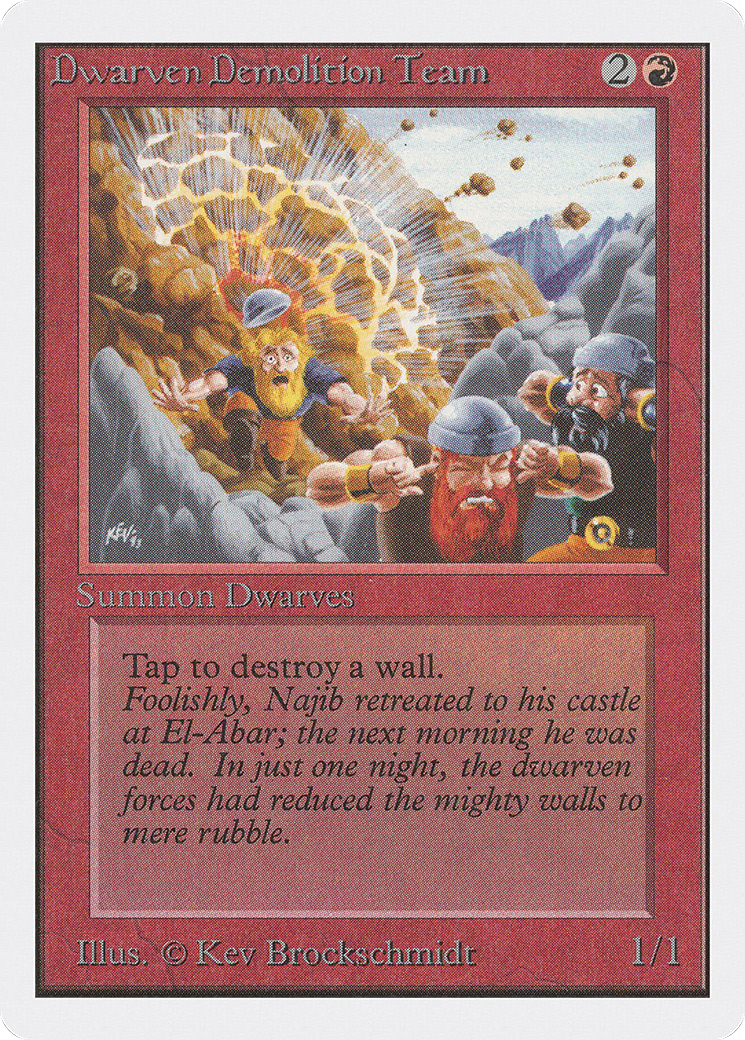 Dwarven Demolition Team (2ED-) - Unlimited Edition