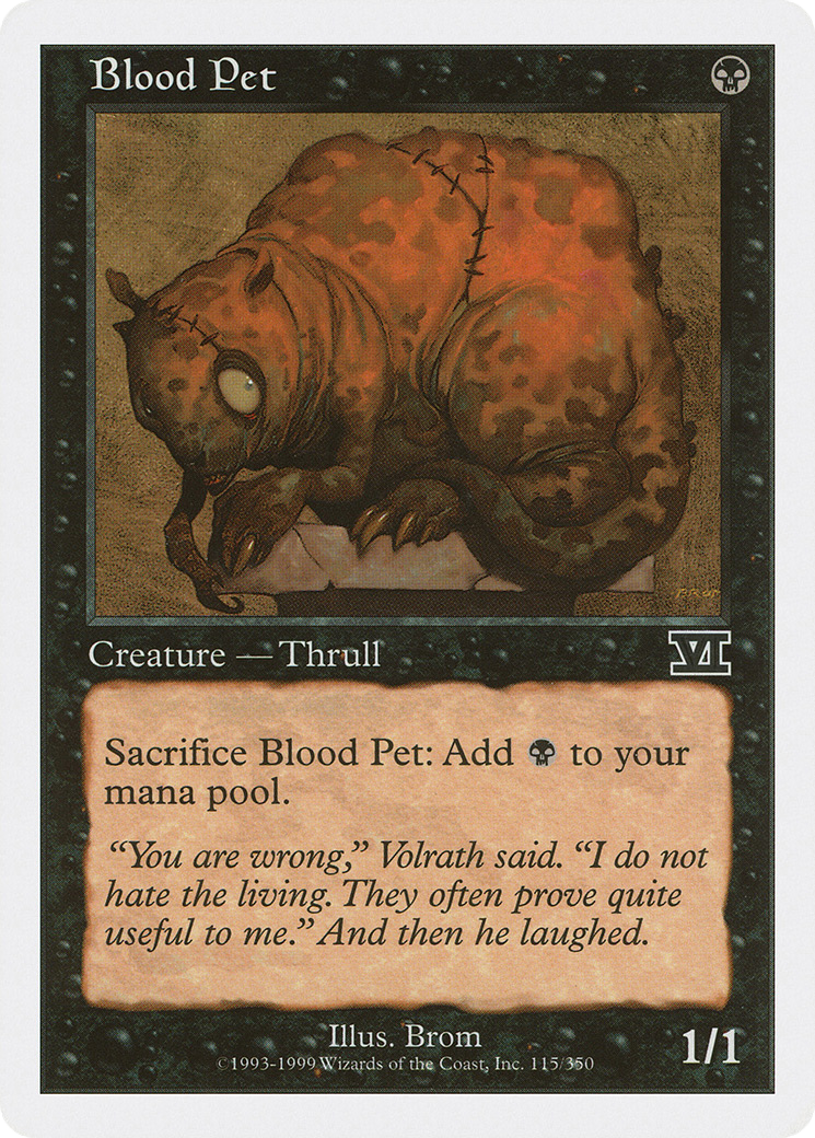 Blood Pet (6ED-115) - Classic Sixth Edition