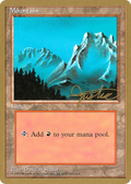 Mountain (B) - 1996 Mark Justice (4ED) (WCD-) - Pro Tour Collector Set