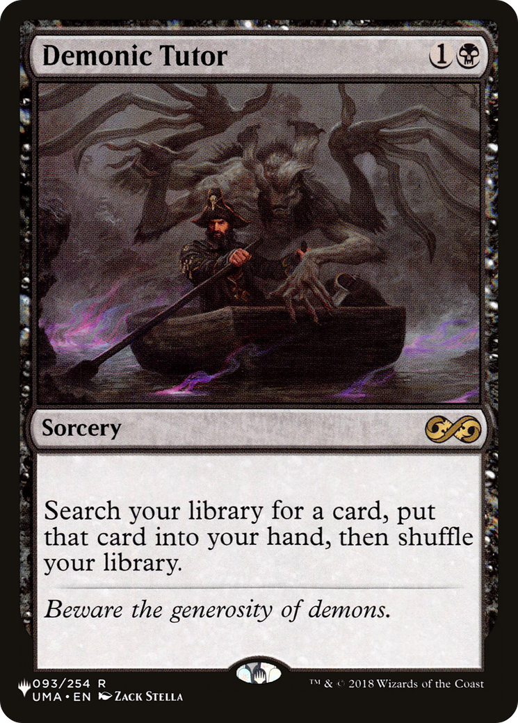 Demonic Tutor (UMA) (LIST-UMA-93) - The List