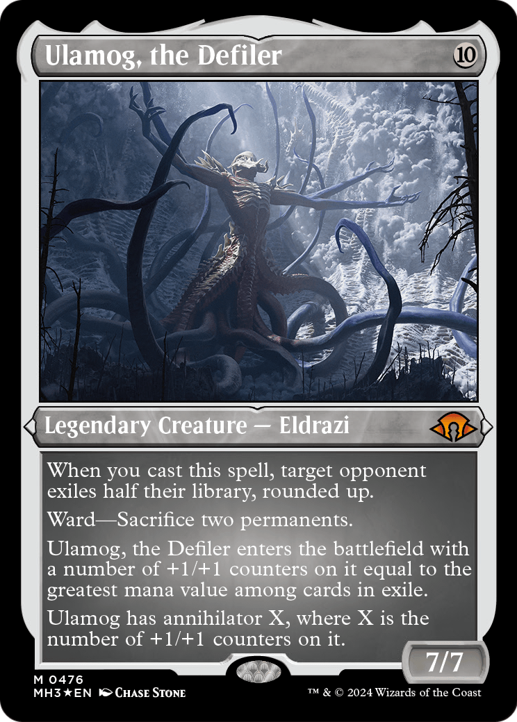 Ulamog, the Defiler (Foil Etched) (MH3-476) - Modern Horizons 3 Foil