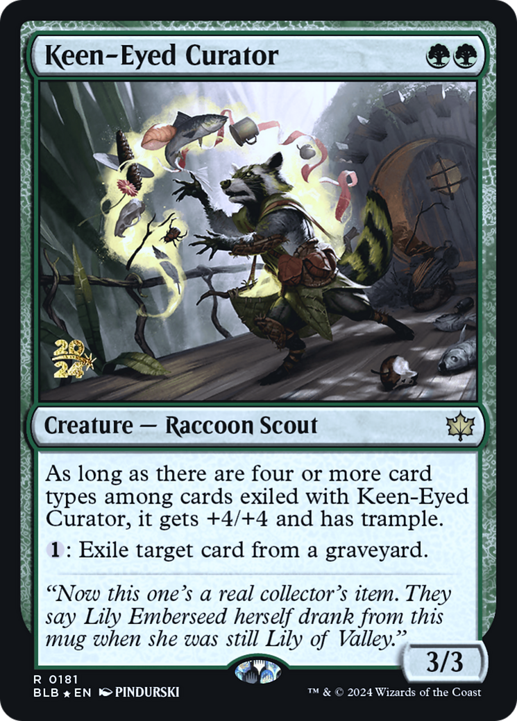 Keen-Eyed Curator (PRE-181) - Bloomburrow Promos Foil