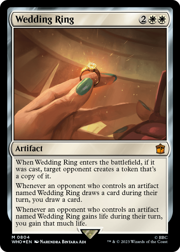 Wedding Ring (Surge Foil) (WHO-804) - Doctor Who Foil