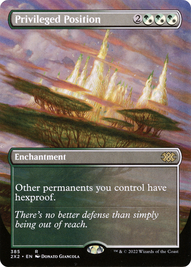 Privileged Position (Borderless) (2X2-385) - Double Masters 2022
