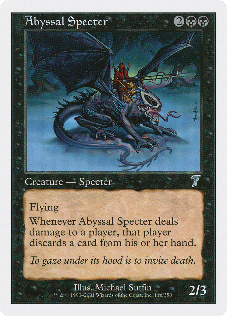 Abyssal Specter (7ED-116) - 7th Edition Foil