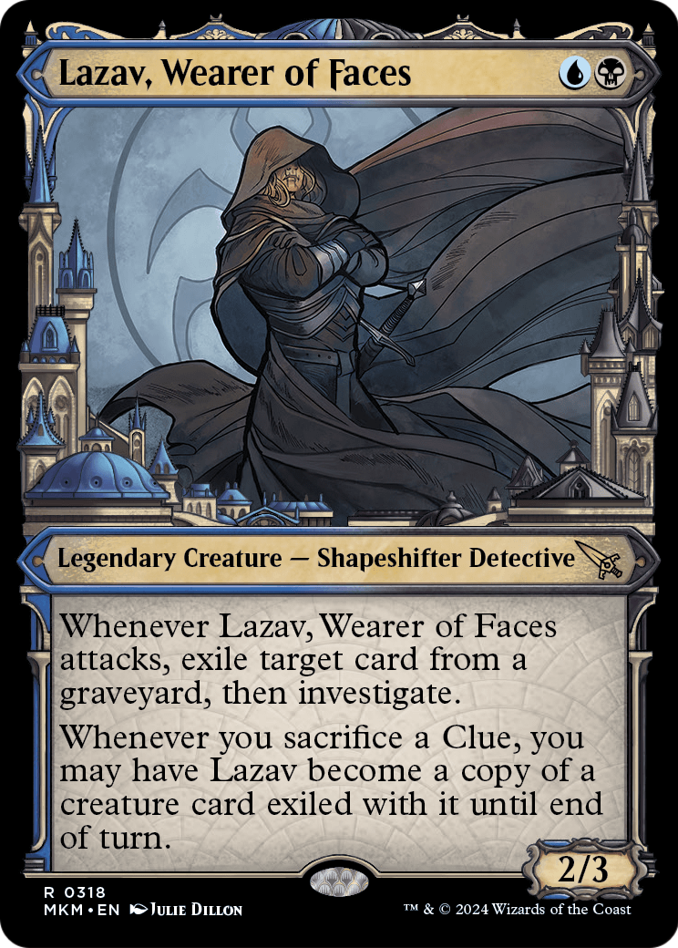 Lazav, Wearer of Faces (Showcase) (0318) (MKM-318) - Murders at Karlov Manor: (Showcase) Foil