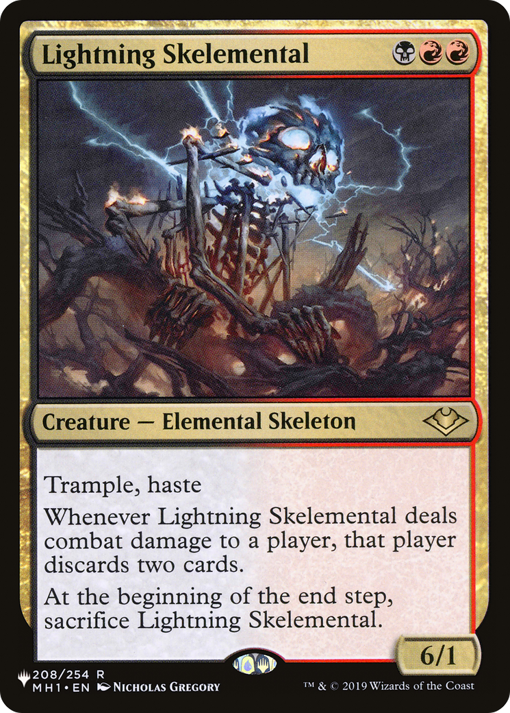 Lightning Skelemental (LIST-208/254) - The List