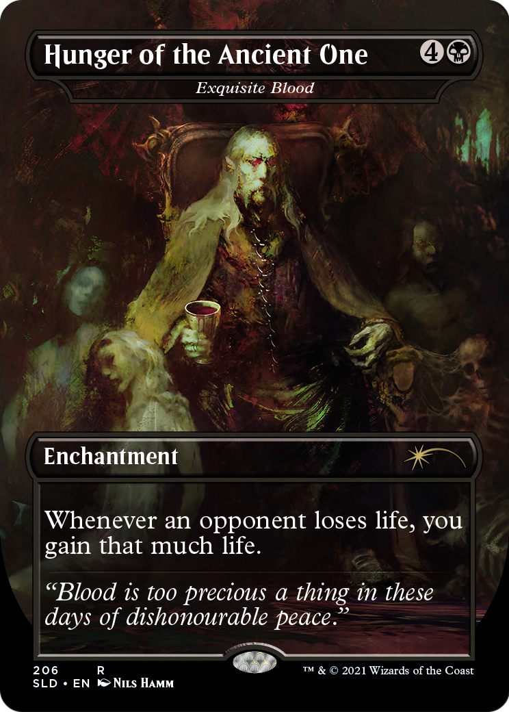 Hunger of the Ancient One - Exquisite Blood (SLD-206) - Secret Lair Drop / Hunger of the Ancient One (Borderless)