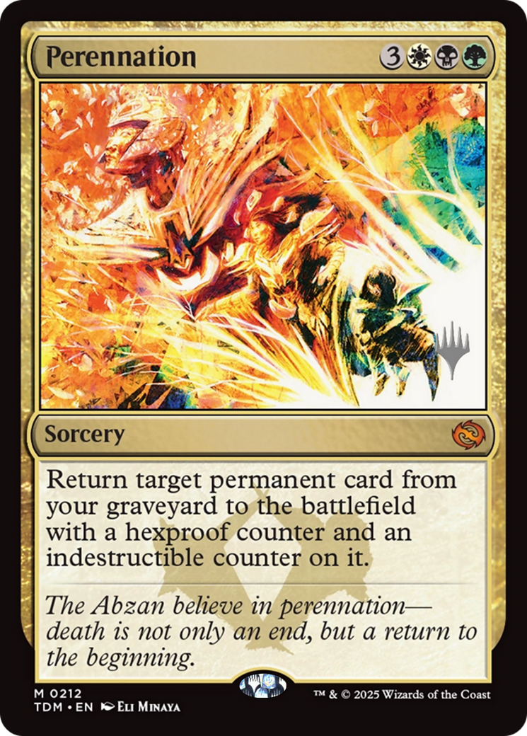 Perennation (PPTDM-212) - Promo Pack: Tarkir: Dragonstorm