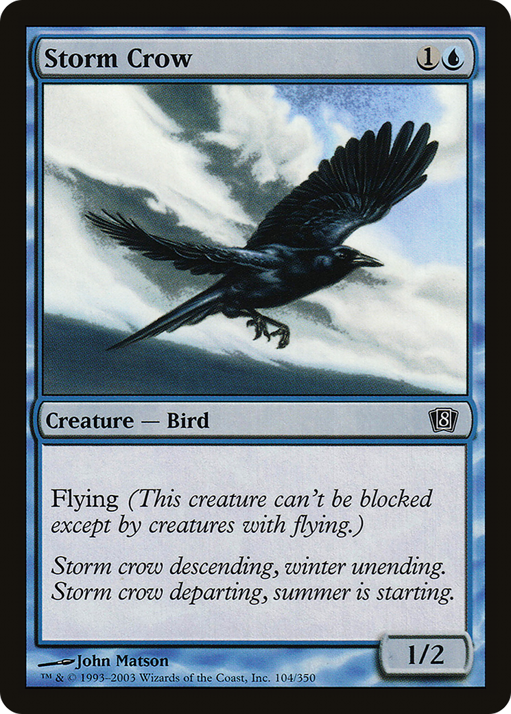 Storm Crow (8ED-104) - 8th Edition Foil