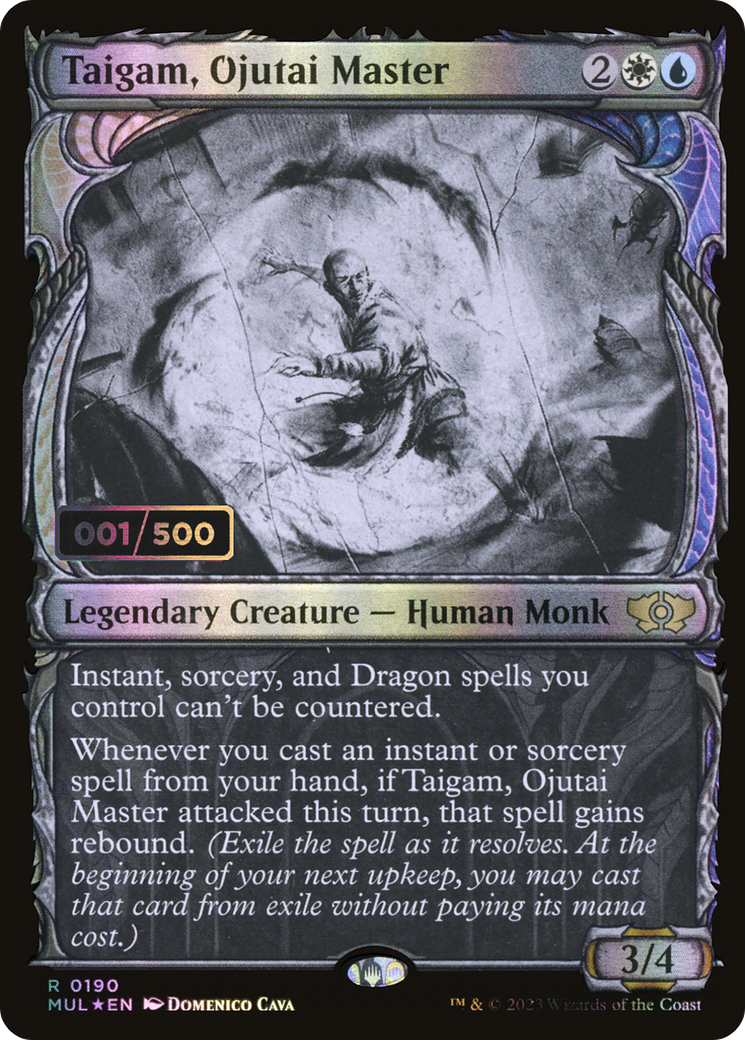 Taigam, Ojutai Master (Serial Numbered) (MUL-190) - Multiverse Legends: (Showcase) Foil