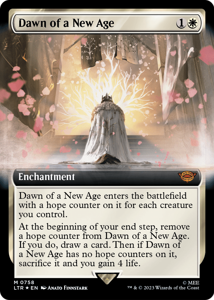 Dawn of a New Age (Extended Art) (Surge Foil) (LTR-758) - The Lord of the Rings: Tales of Middle-earth: (Extended Art) Foil