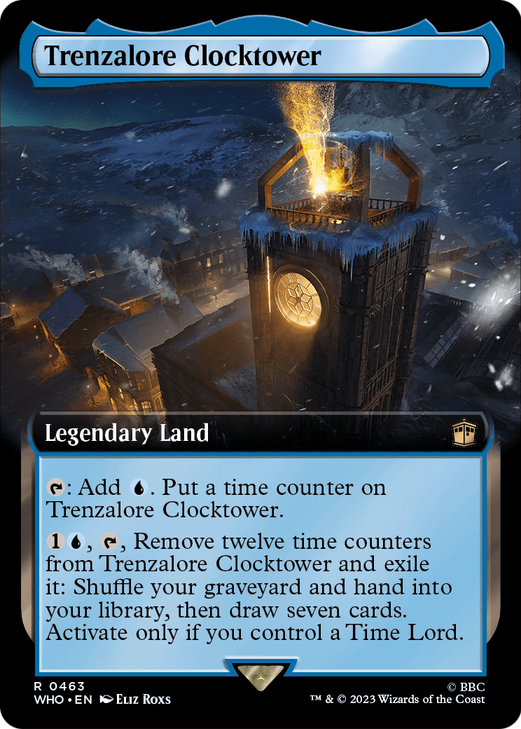 Trenzalore Clocktower (Extended Art) (WHO-463) - Doctor Who: (Extended Art) Foil