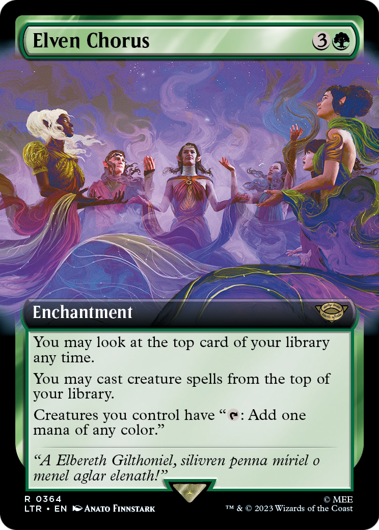 Elven Chorus (Extended Art) (LTR-364) - The Lord of the Rings: Tales of Middle-earth: (Extended Art)