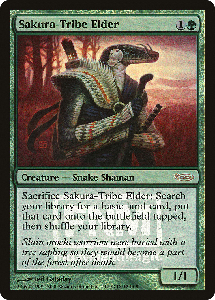 Sakura-Tribe Elder (FNM-) - Friday Night Magic 2009 Foil