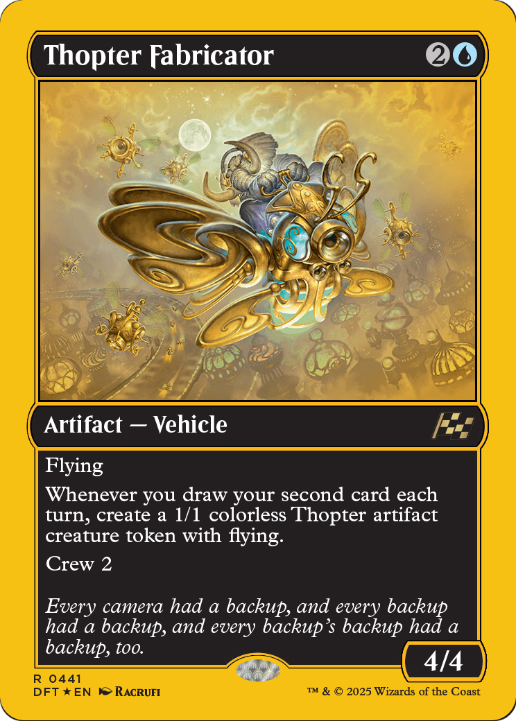 Thopter Fabricator (First-Place Foil) (DFT-441) - Aetherdrift Foil