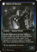 Delver of Secrets (DBL-047) - Innistrad: Double Feature: (Double Faced Transform)