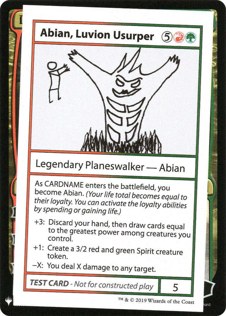 Abian, Luvion Usurper (CMB1-) - Mystery Booster Playtest Cards 2019