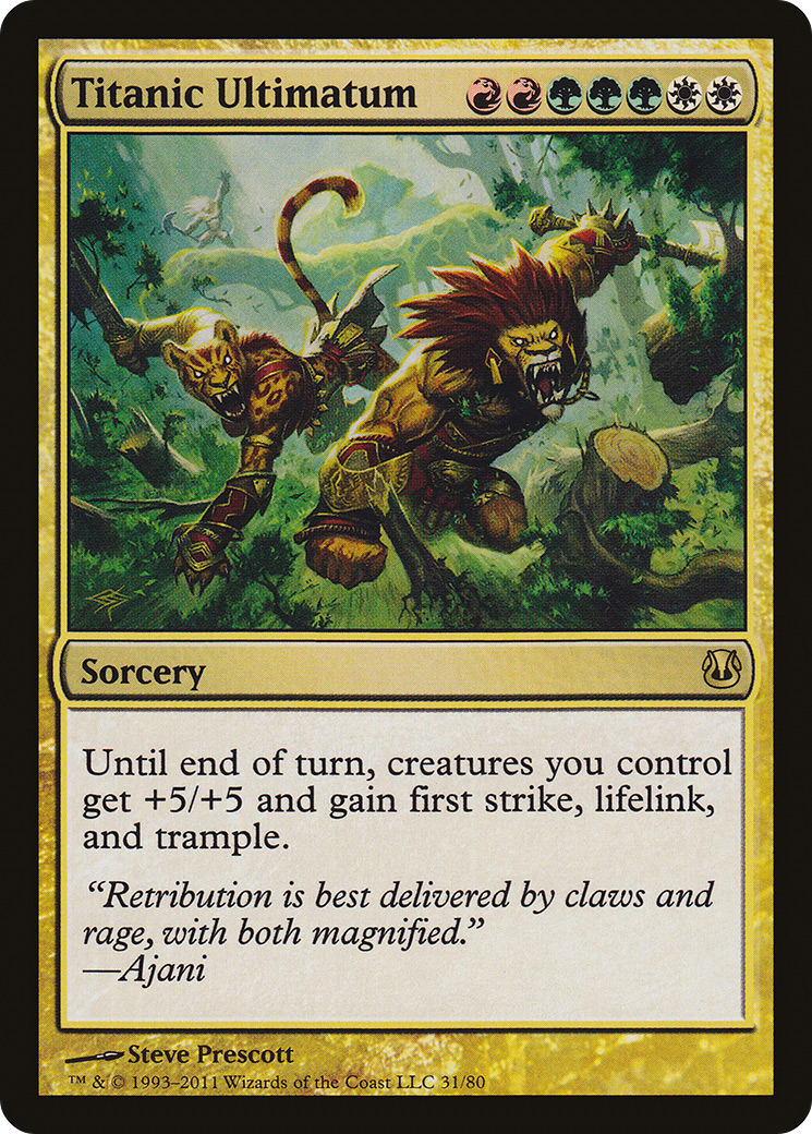 Titanic Ultimatum (DDH-031) - Duel Decks: Ajani vs. Nicol Bolas