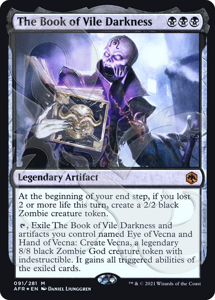 The Book of Vile Darkness (AFR&-91A) - Adventures in the Forgotten Realms Promos Foil
