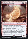 Enduring Courage (PRE-133) - Duskmourn: House of Horror Promos: (enchantment) Foil