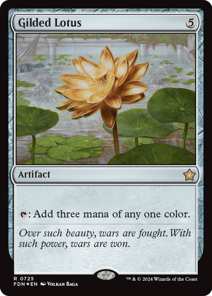 Gilded Lotus (FDN-725) - Foundations Foil